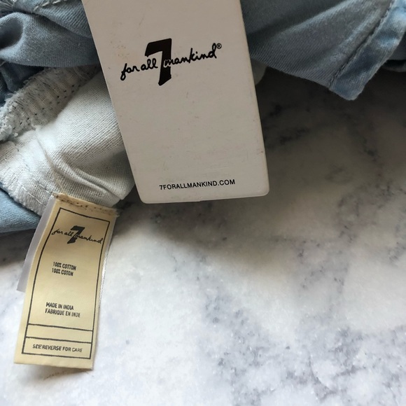 7 SEVEN FOR ALL MANKIND Girls Jean Romper Jumpsuit - Picture 6 of 6